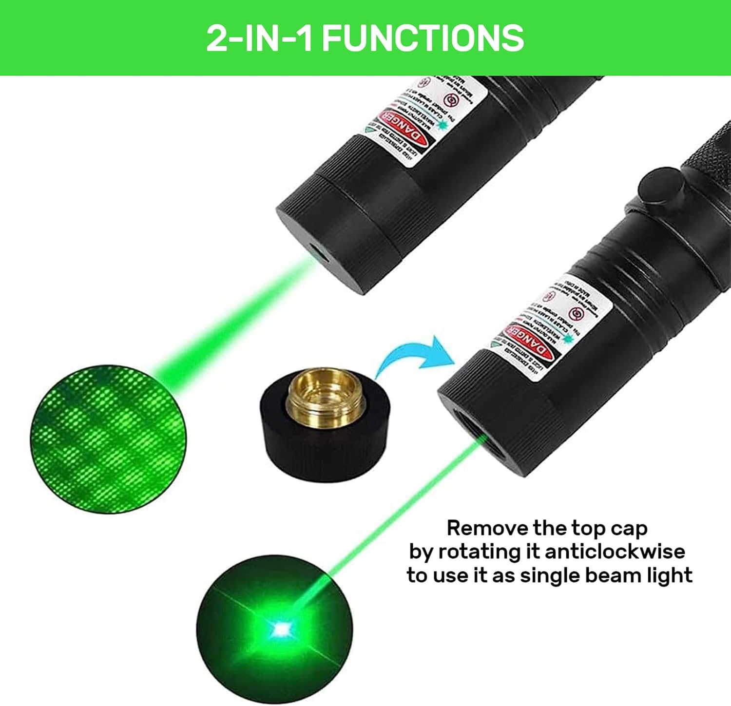 Penna Laser USB Mini con Luce  - Industrial Laser Gun recensione e prezzo