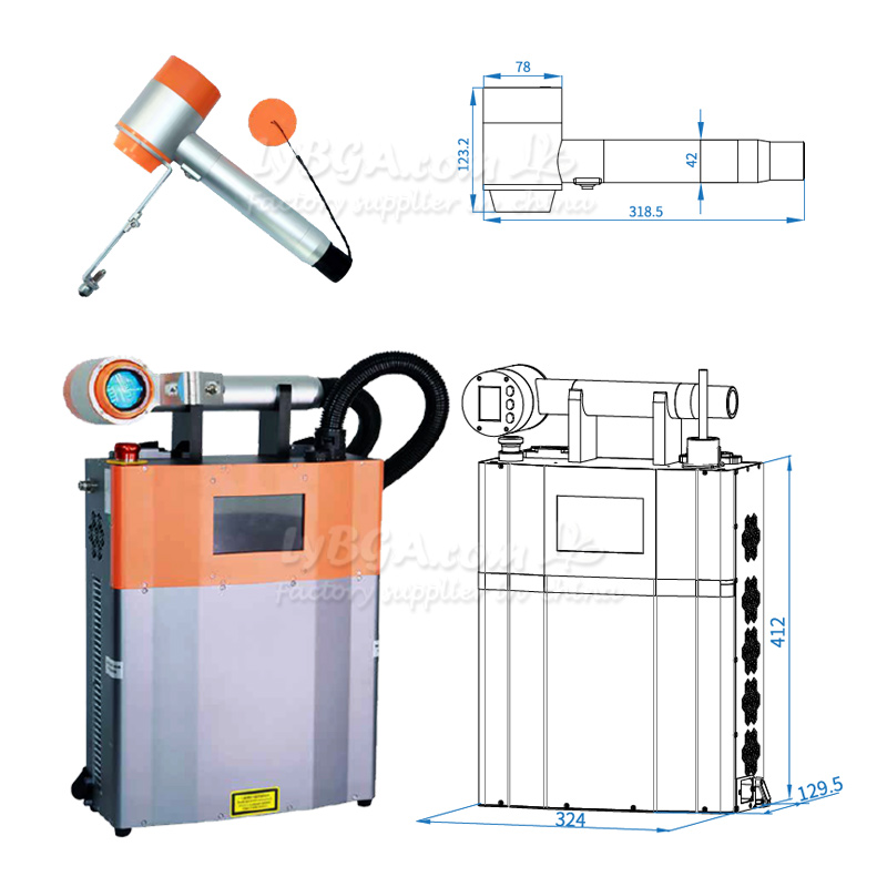 LY-LCG100A 100W Macchina per l - Industrial Laser Rust Remover recensione e prezzo