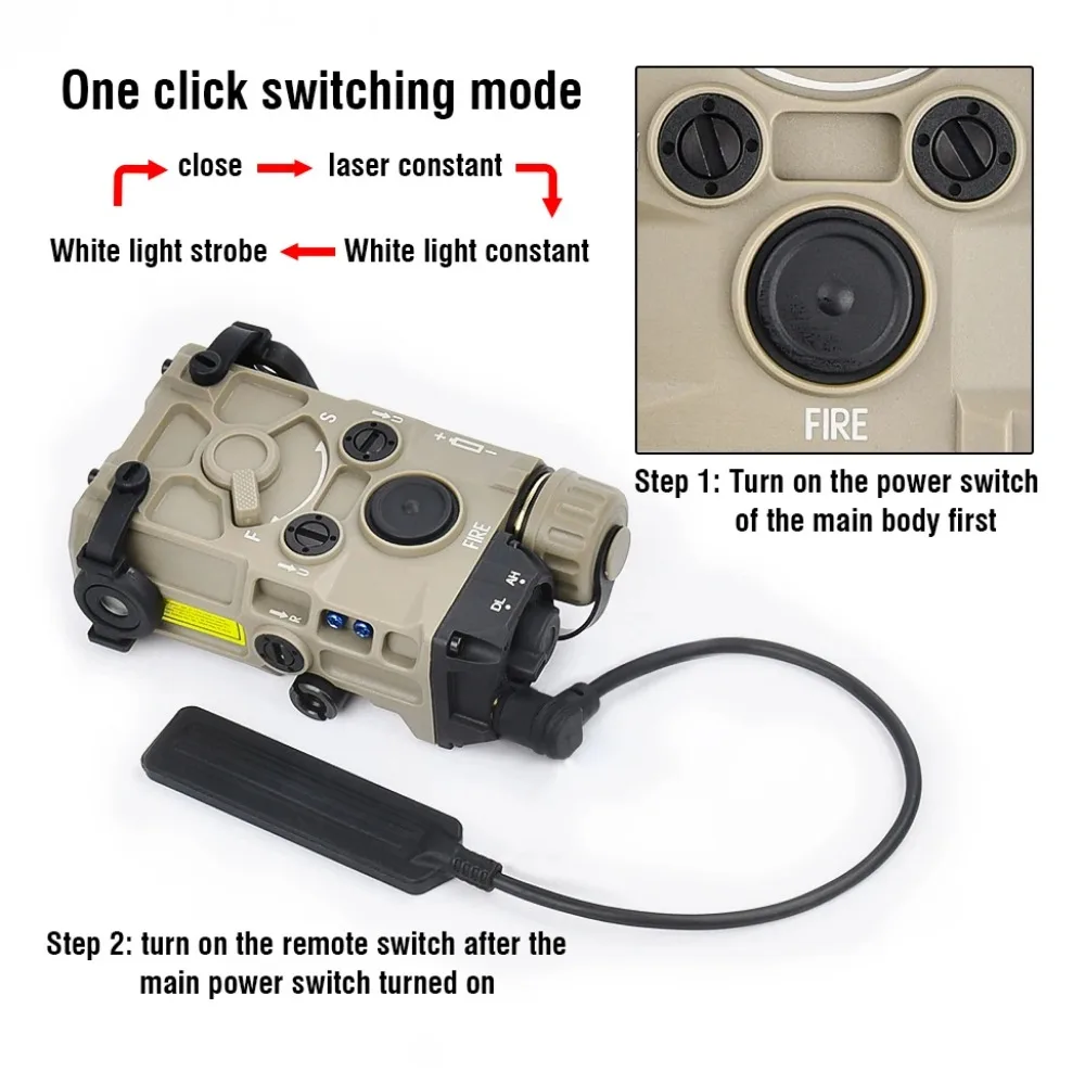 Torcia tattica a LED in plasti - Industrial Laser Gun recensione e prezzo